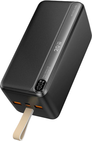 Kruger & Matz Power Bank 40000mAh Power Delivery / Quick Charge Μαύρο