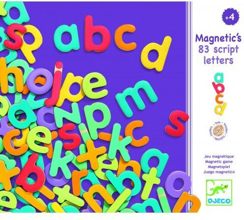 Djeco 83 Small Colored Magnetic Letters Εκπαιδευτικό Παιχνίδι Γράμματα & Αριθμοί