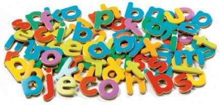 Djeco 83 Small Colored Magnetic Letters Εκπαιδευτικό Παιχνίδι Γράμματα & Αριθμοί