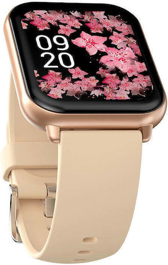HiFuture FutureFit Zone 2 Smartwatch με Παλμογράφο (Ροζ)