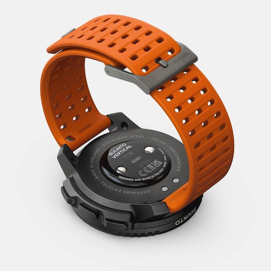 Suunto Vertical Solar Stainless Steel 49mm Waterproof Smartwatch with Heart Rate Monitor (Canyon)