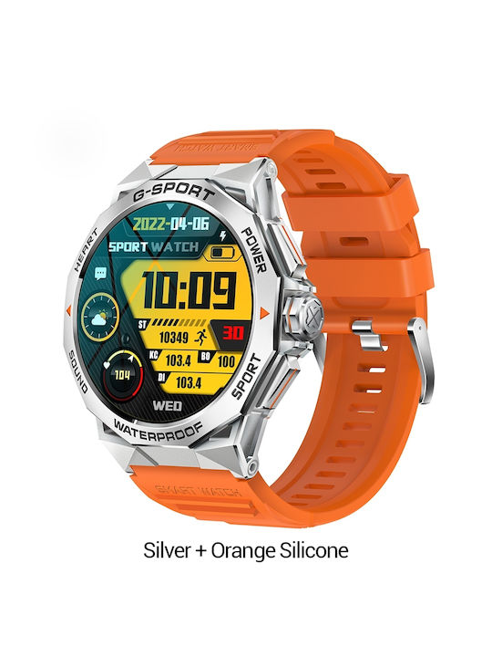 Microwear K62 Smartwatch mit Pulsmesser (Orange)