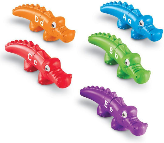 Learning Resources Alligators Pair - Alphabet And Colors Set Joc Educațional Litere și numere