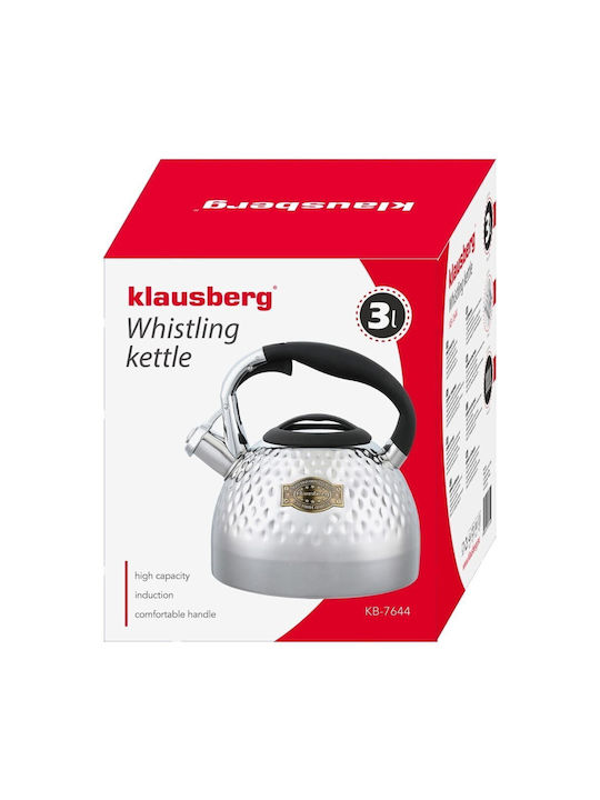 Klausberg Fierbător Inoxidabil Argintiu 3000ml
