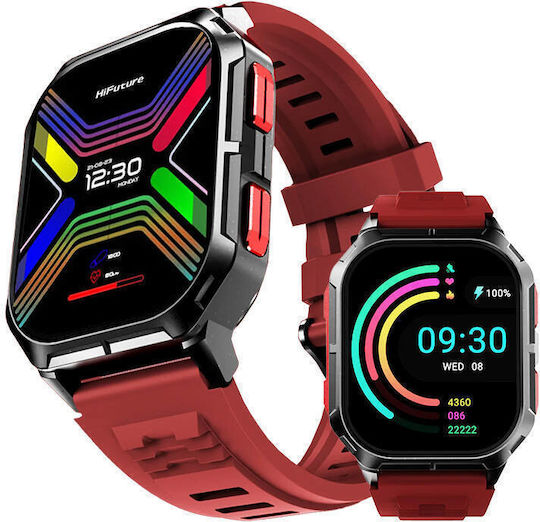HiFuture FutureFit Ultra 3 Smartwatch με Παλμογράφο (Κόκκινο)