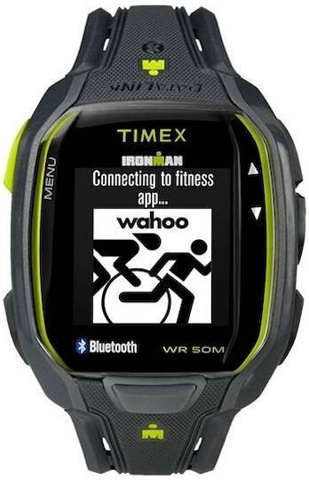 Timex Ironman Run X50 Αδιάβροχο Smartwatch (Μαύρο)