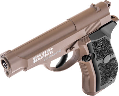 Cybergun Αεροβόλο Πιστόλι CO2 Swiss Arms P84 TAN Μεταλλικό 4.5mm