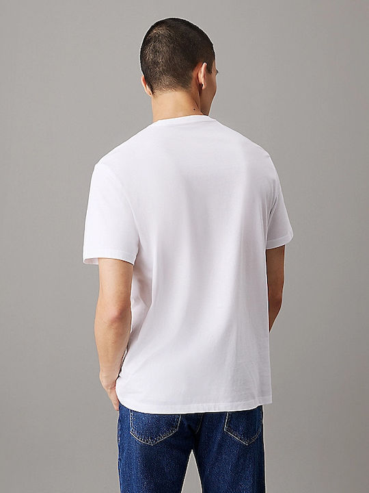 Calvin Klein Herren T-Shirt Kurzarm Brilliant White