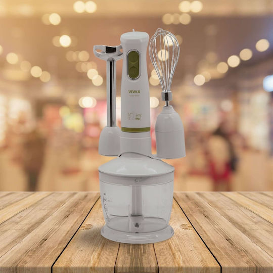 Vivax HBS-400WG Ραβδομπλέντερ με Ανοξείδωτη Ράβδο 400W Λευκό