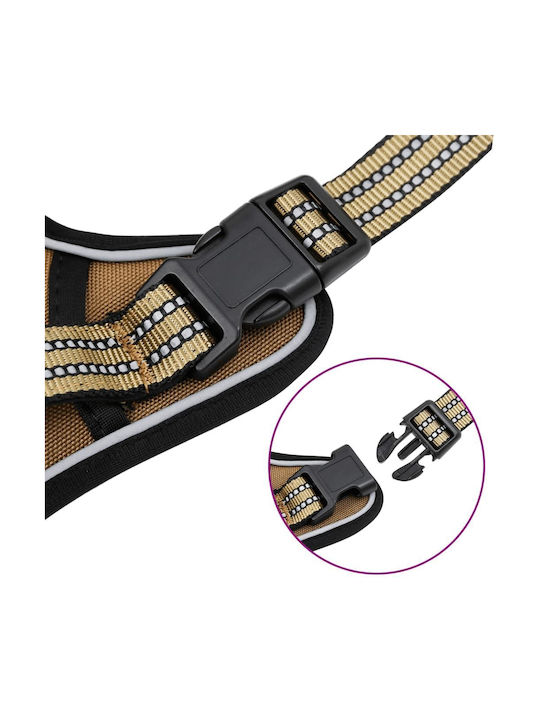vidaXL Dog Harness Brown X-Large 4013397