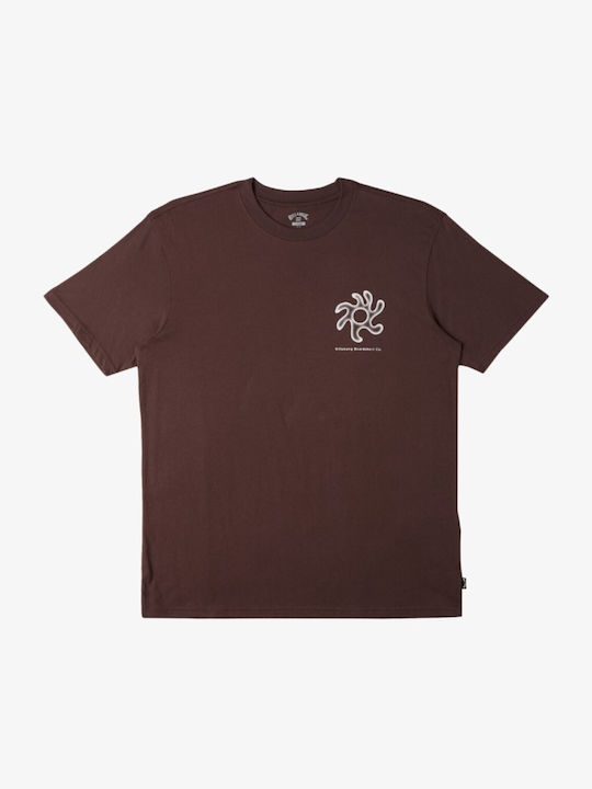 Billabong Men's Short Sleeve T-shirt Brown