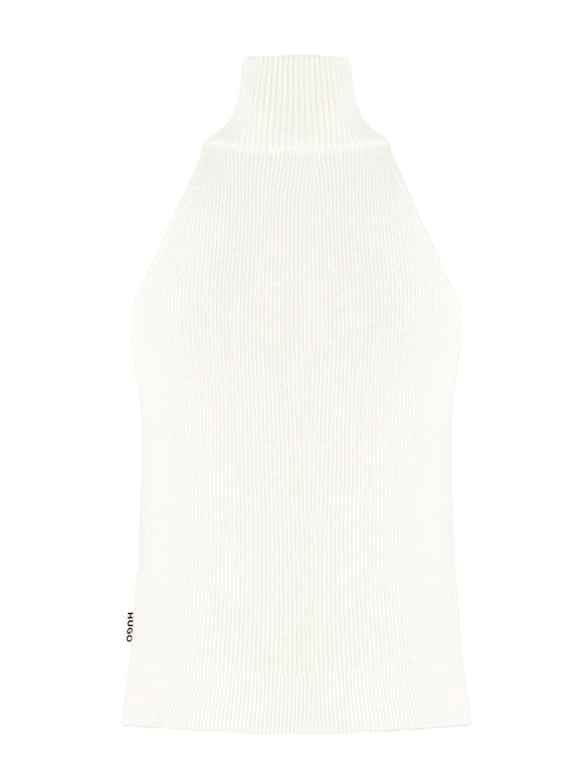 Hugo Boss Damen Ärmellos Pullover Off White