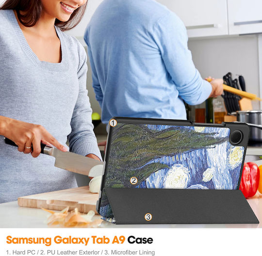 Techsuit Foldpro Flip Cover Μπλε (Galaxy Tab A9 / Galaxy Tab A11)