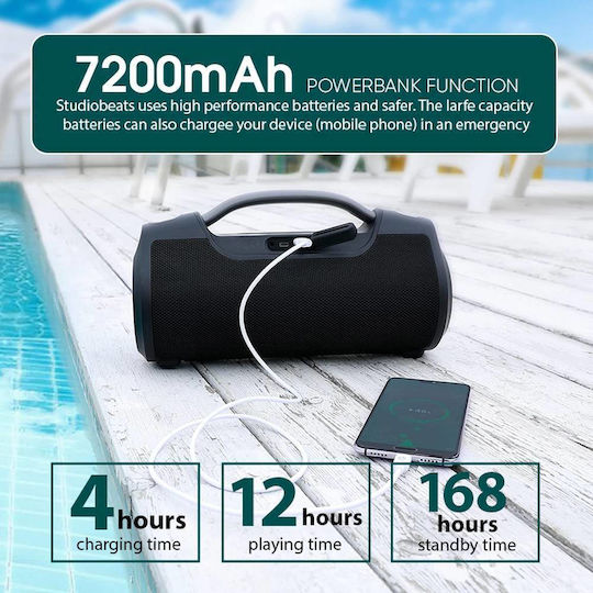 Sonic Gear STUDIOBEATS Ηχείο Bluetooth 120W με Διάρκεια Μπαταρίας έως 10 ώρες Μαύρο