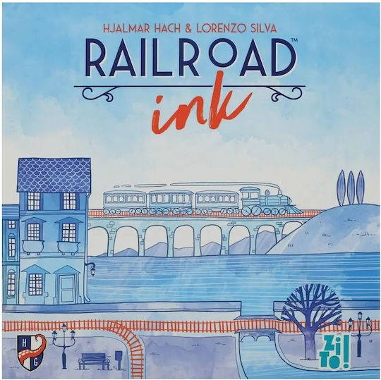 Επιτραπέζιο Παιχνίδι Railroad Ink Deep Blue Edition για 6 Παίκτες 7+ Ετών Zito!