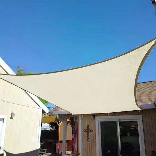 Modernhome Pătrat Umbrela Sail Bej 4x4m