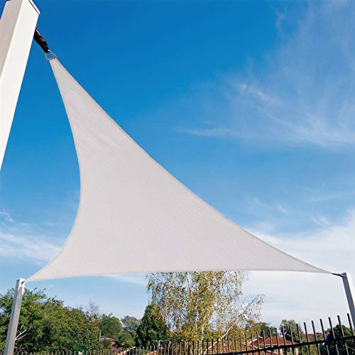 Modernhome Dreieck Sonnensegel Beige 5x5m 180gr/m²