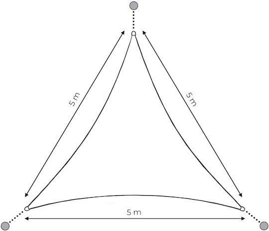 Modernhome Shade Sail Сив 5x5m