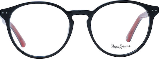 Pepe Jeans Men's Acetate Prescription Eyeglass Frame Black PJ3443-C3