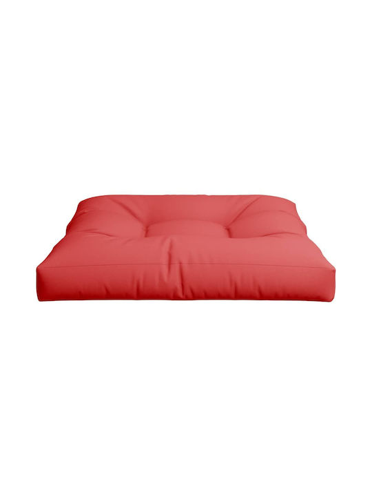 vidaXL Waterproof Sofa Cushion Pallet Red 80x80cm