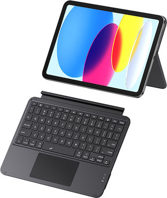 Baseus Brilliance Flip Cover cu Tastatură Engleză SUA Negru iPad 10 (2022) 10.9 P40112603111-01