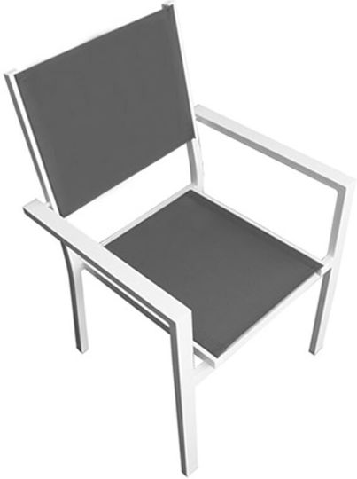 Garten- und Outdoor-Möbelsets für kleinen Raum Ellen / Madison 3 Stück Weiß