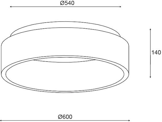 Aca Apollo Πλαφονιέρα LED