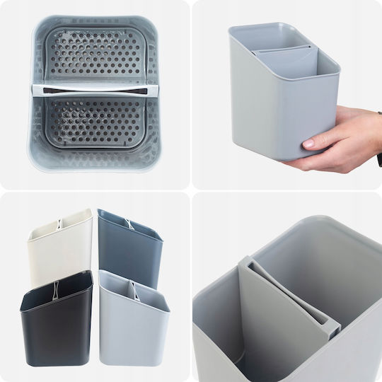 Kadax Plastic Gray Cutlery Drainer 14x11x16cm