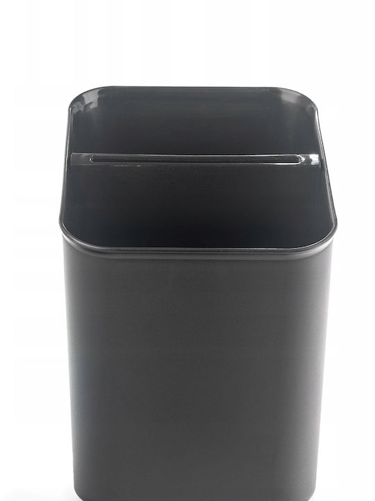 Kadax Suport De Scurgere Pentru Tacâmuri Din Plastic Negru 14x11x16cm