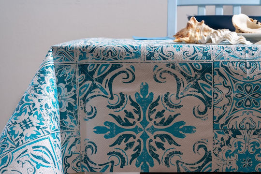 PaperQ Ceramica Tablecloth Blue 100x100cm 200pcs