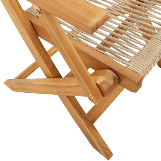 Garten- und Outdoor-Möbelsets 3 Stück Beige mit Sonnenschirmhalter