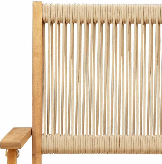 Garten- und Outdoor-Möbelsets 3 Stück Beige mit Sonnenschirmhalter