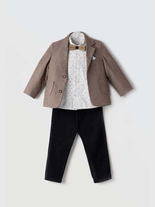 Kids' Suit Winter 4pcs Beige
