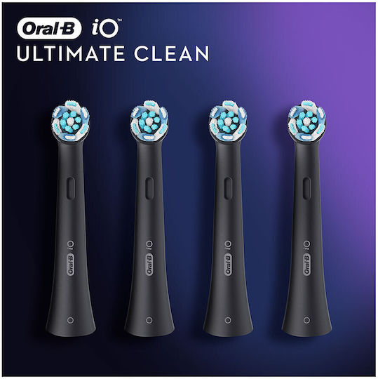 Oral-B iO Ultimate Clean Rezerve Capete Pentru Periuță de Dinți Electrică Black 4 Bucăți