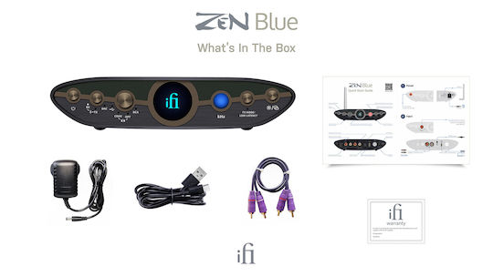 iFi Audio DAC with USB Input Blue