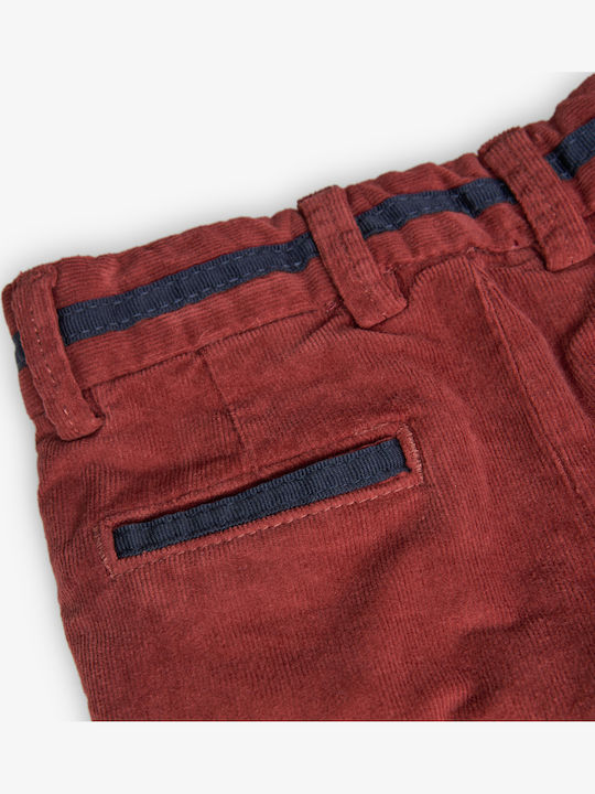 Kids Trousers Chino Corduroy Burgundy