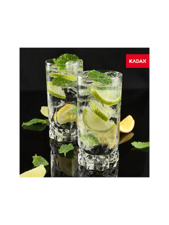 Kadax Set de Pahare Cocteiluri / pentru apa din Sticlă 325ml 6buc