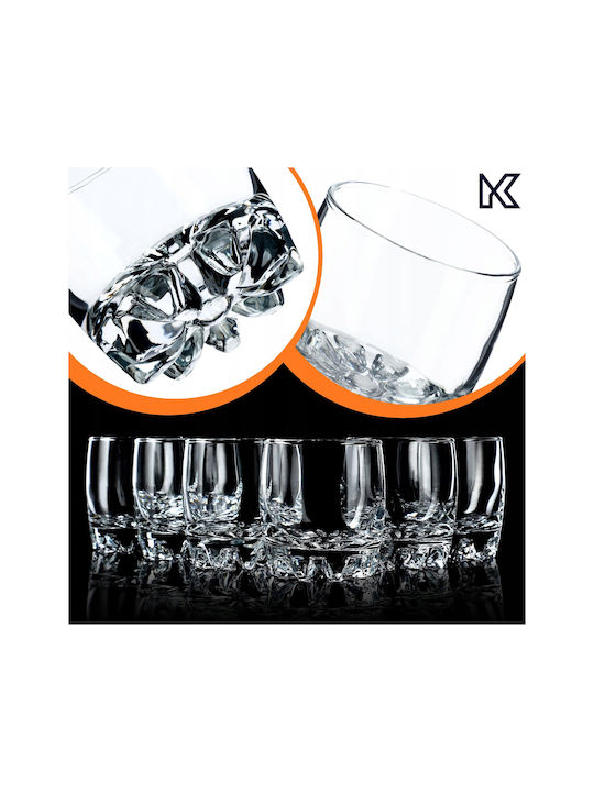 Kadax Glass Set Cocktail/Drinking / Water / Whiskey made of Glass 300ml 6pcs