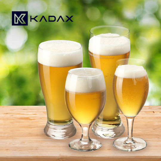Kadax Beer and Water Glass Set from Glass 665ml 27397 2 Pieces