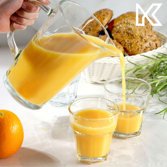 Kadax Σετ Ποτήρια Καφέ/Freddo / Νερού από Γυαλί 230ml 4τμχ