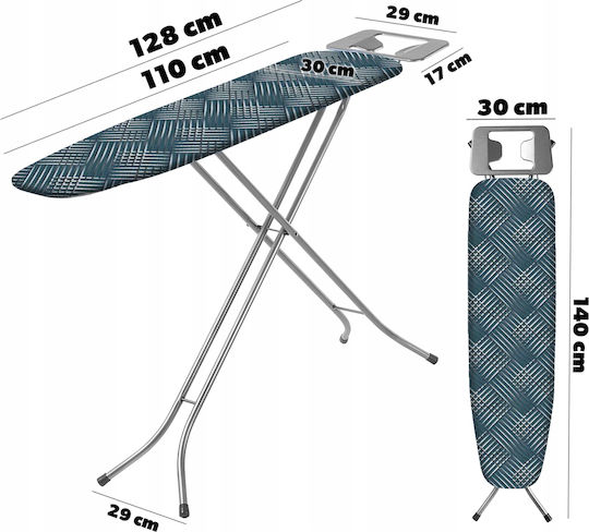 Kadax Σιδερόπανο Μπλε 110x30cm