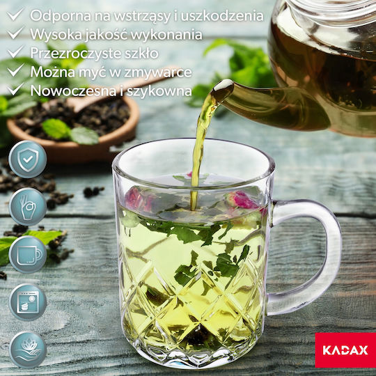 Kadax Κούπα Γυάλινη Διάφανη 230ml