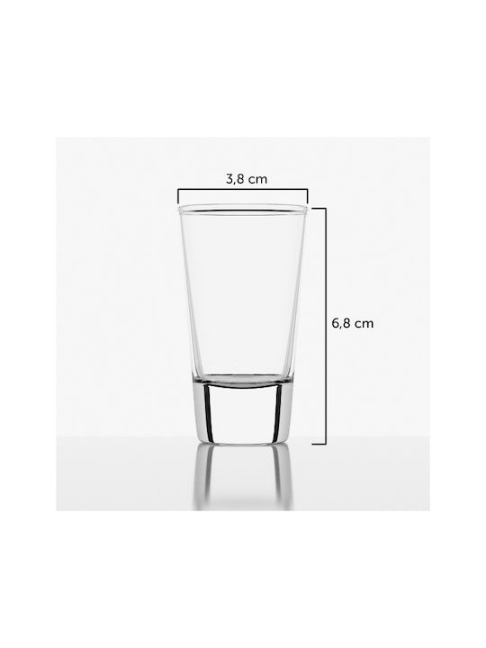 Kadax Schnapsgläser aus Glas 28ml 12Stück