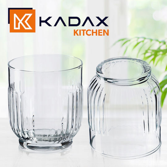 Kadax Σετ Ποτήρια Νερού Γυάλινα 330ml 6τμχ