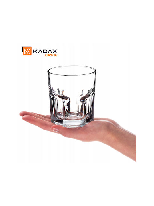 Kadax Gläser-Set Whiskey / Cocktail/Trinken aus Glas 290ml 4Stück