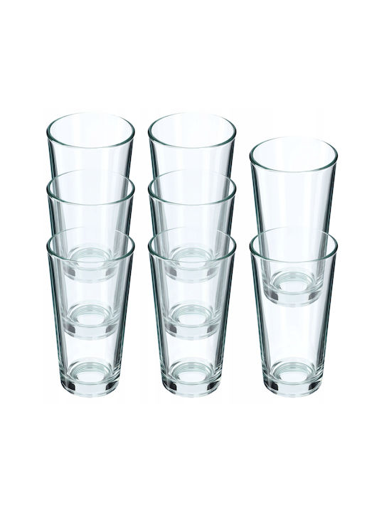 Kadax Set de pahare pentru apa din Sticlă 340ml 8buc