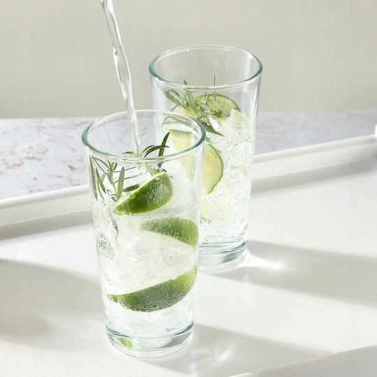Kadax Set de pahare pentru apa din Sticlă 340ml 8buc