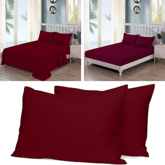 Casa Colori Σετ с корица за плик Бордо 50x70см CCSM5070M-BORDEAUX