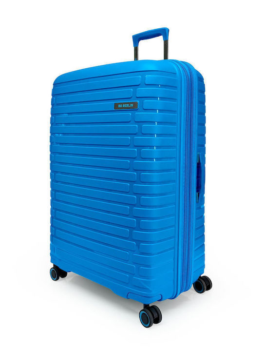 Bg Berlin Expandable Μεγάλη Βαλίτσα Ταξιδίου Σκληρή Soda Blue με 4 Ρόδες Ύψους 76εκ.