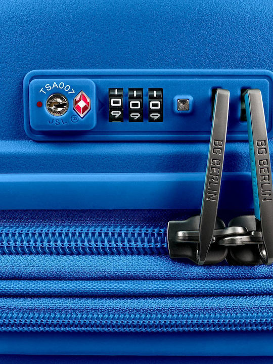 Bg Berlin Expandable Μεσαία Βαλίτσα Ταξιδίου Σκληρή Soda Blue με 4 Ρόδες Ύψους 66εκ.